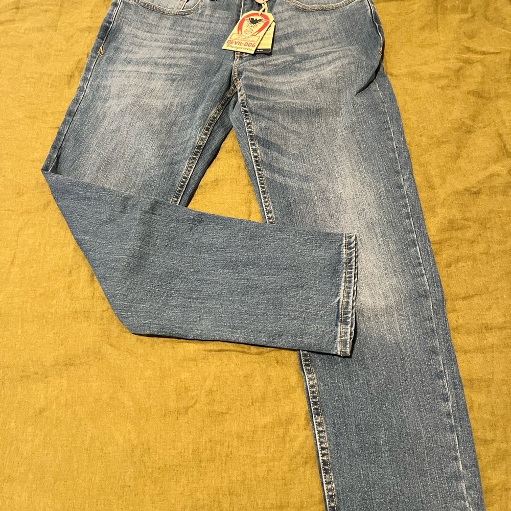 Men's Blue Jeans DEVIL-DOG DUNGAREES. Men’s Brand New Size 30 x 30